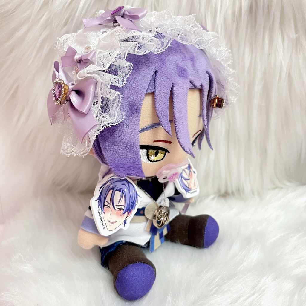 20cmぬい用 ヘッドドレス ビビットピンク(エスター)