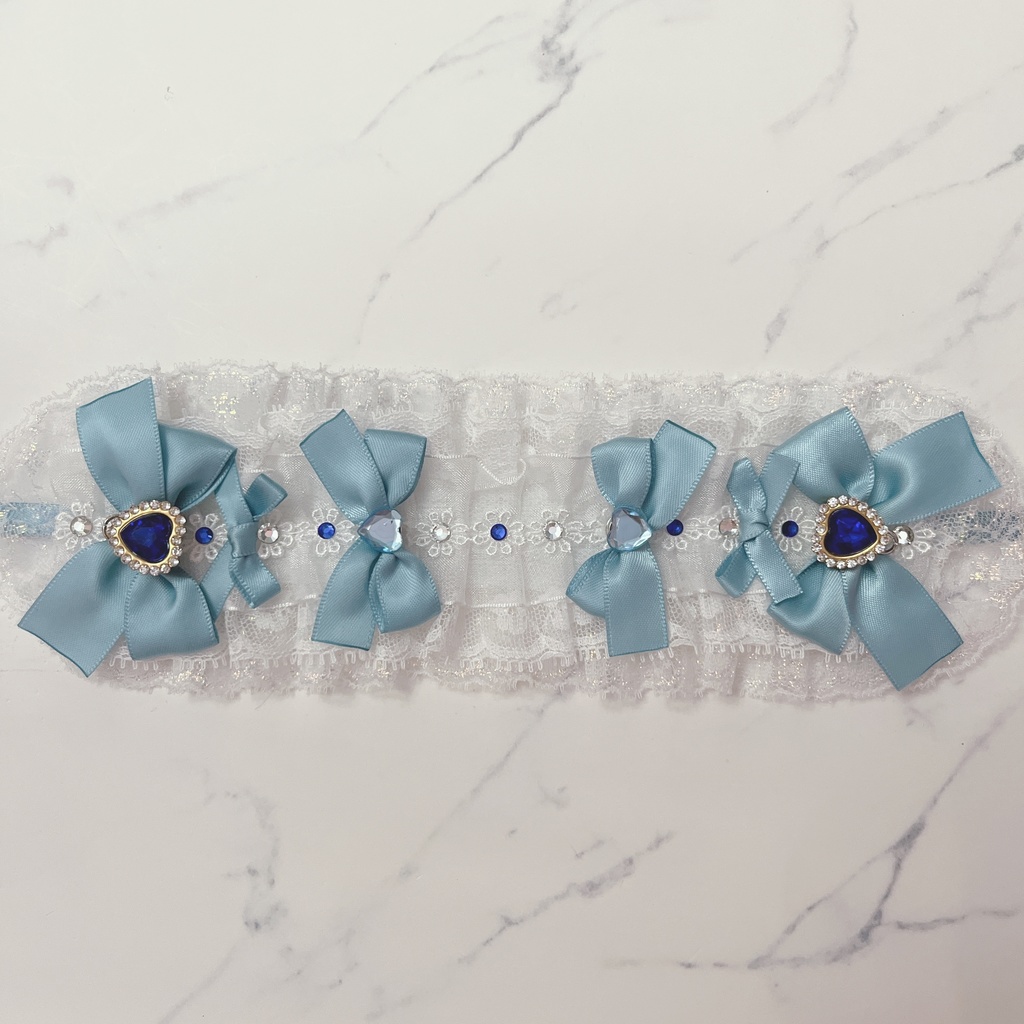 20cmぬい用 ヘッドドレス ブルー(エドモンド)