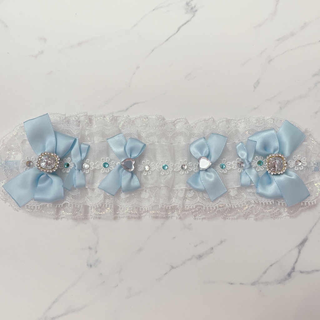 20cmぬい用ヘッドドレス ライトブルー(ブレイド)