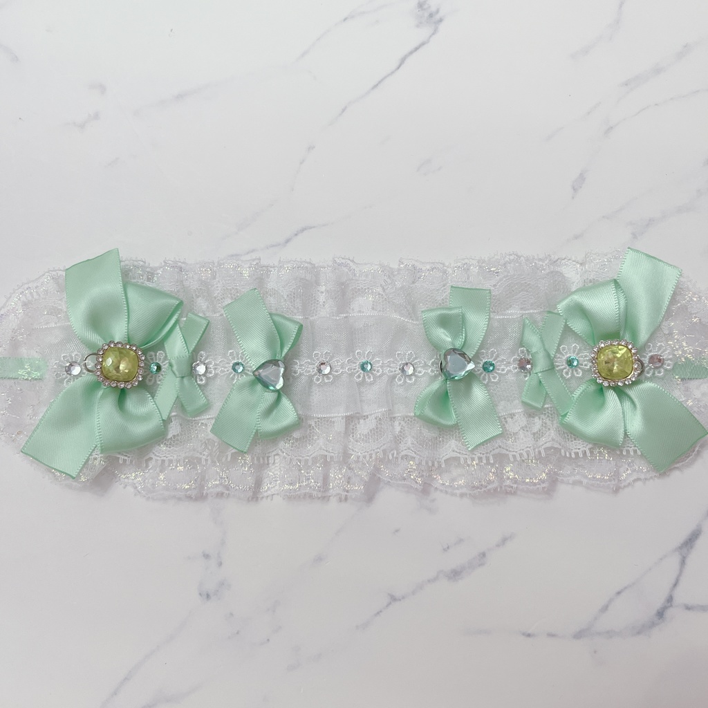 20cmぬい用ヘッドドレス ミント(オリビン)