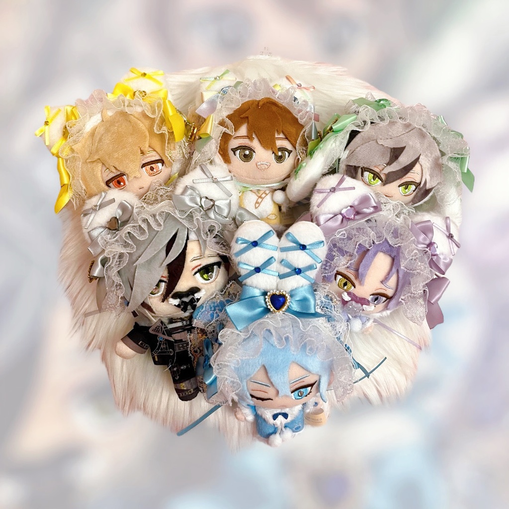 10cm~15cmぬい用 耳付きヘッドドレス ビビットピンク(エスター)