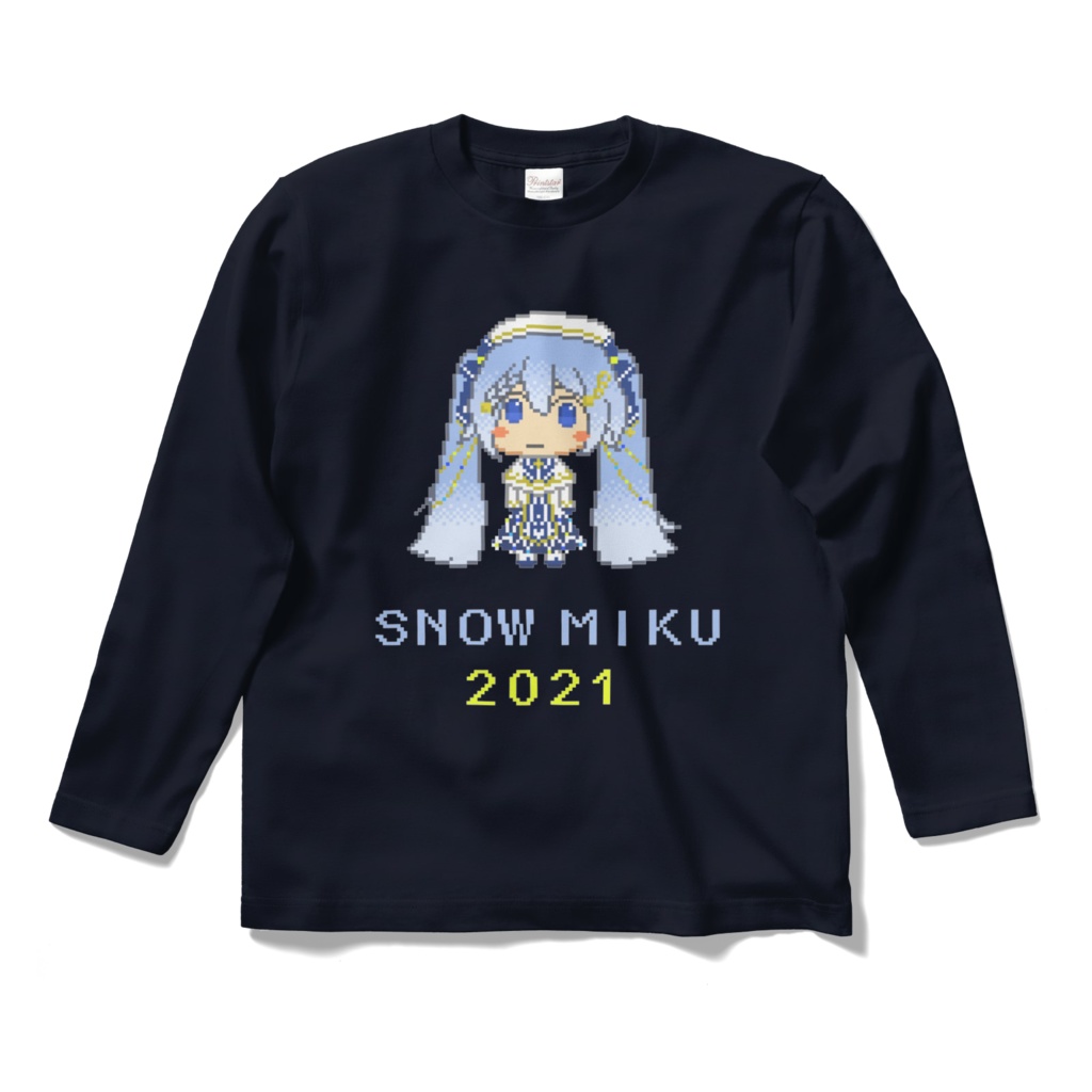 SNOW MIKU 2021 ドット絵ロングスリーブTシャツ