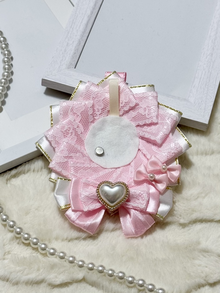 ロゼット ピンク リボン かわいい推し活