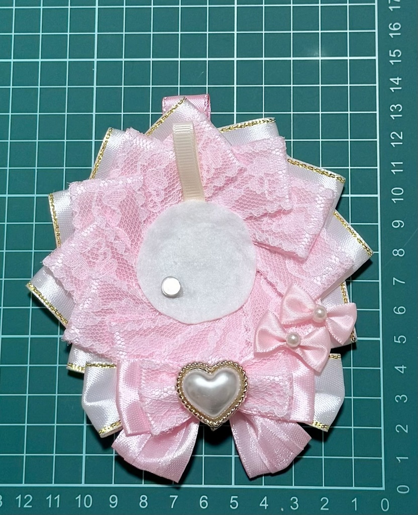 ロゼット ピンク リボン かわいい推し活