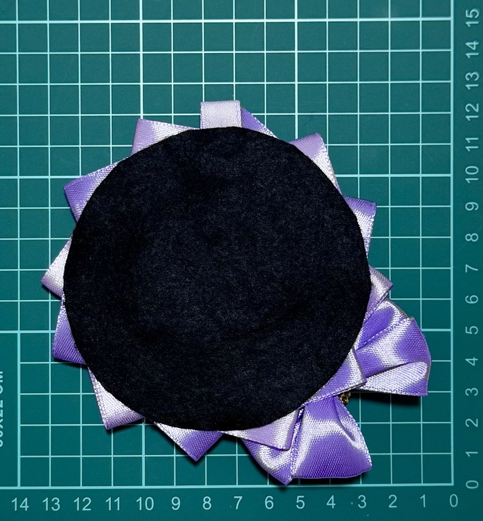 ロゼット 痛ロゼット 缶バッジ パープル 薄紫 推し活