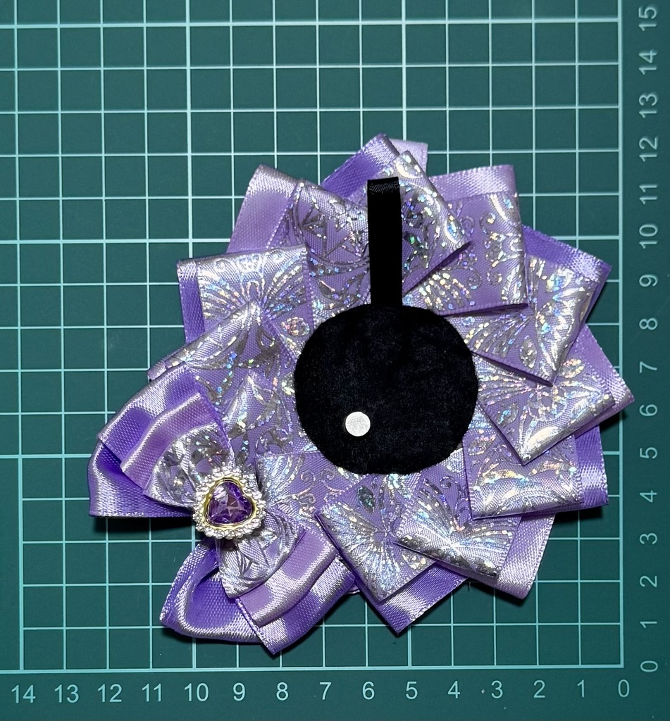 ロゼット 痛ロゼット 缶バッジ パープル 薄紫 推し活