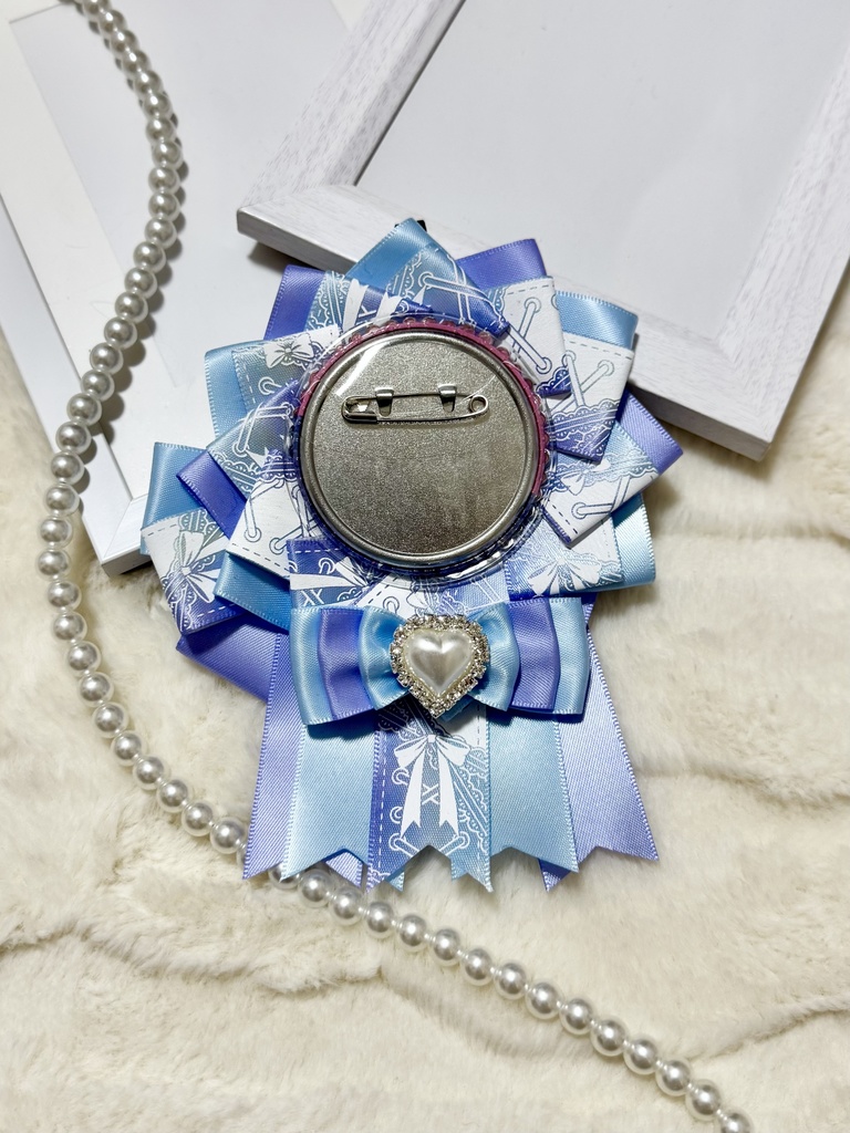 ロゼット 痛バッグ ブルー パープル 水色 推し活