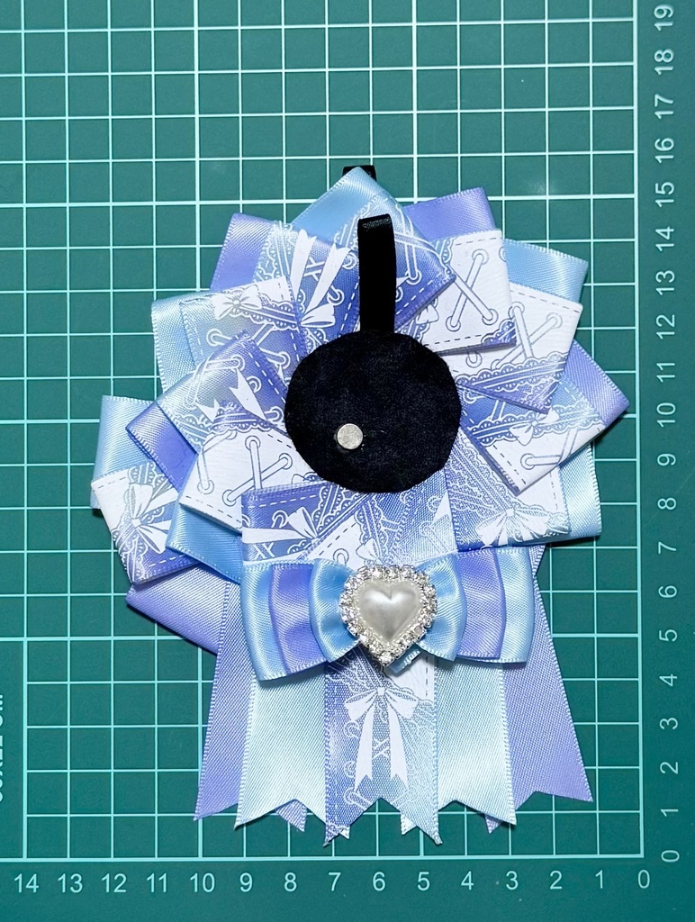 ロゼット 痛バッグ ブルー パープル 水色 推し活