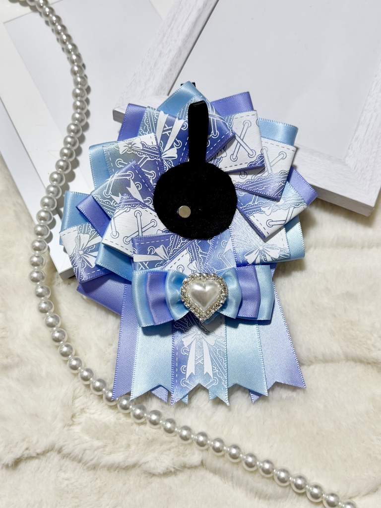 ロゼット 痛バッグ ブルー パープル 水色 推し活