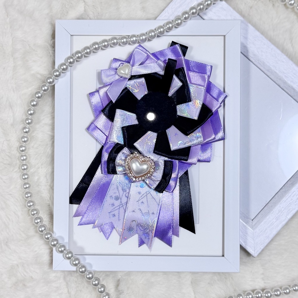 ロゼット 痛ロゼット パープル ホログラム 推し活