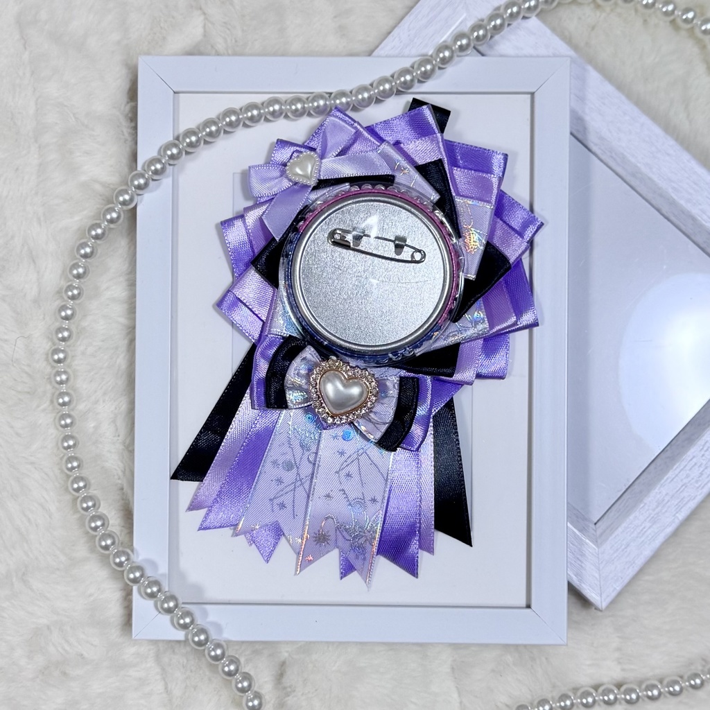 ロゼット 痛ロゼット パープル ホログラム 推し活