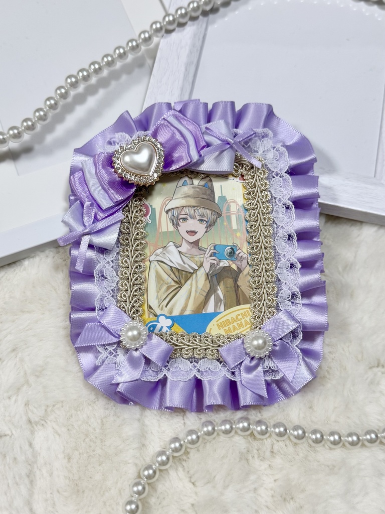 硬質ケース チェキホルダー パープル 推し活