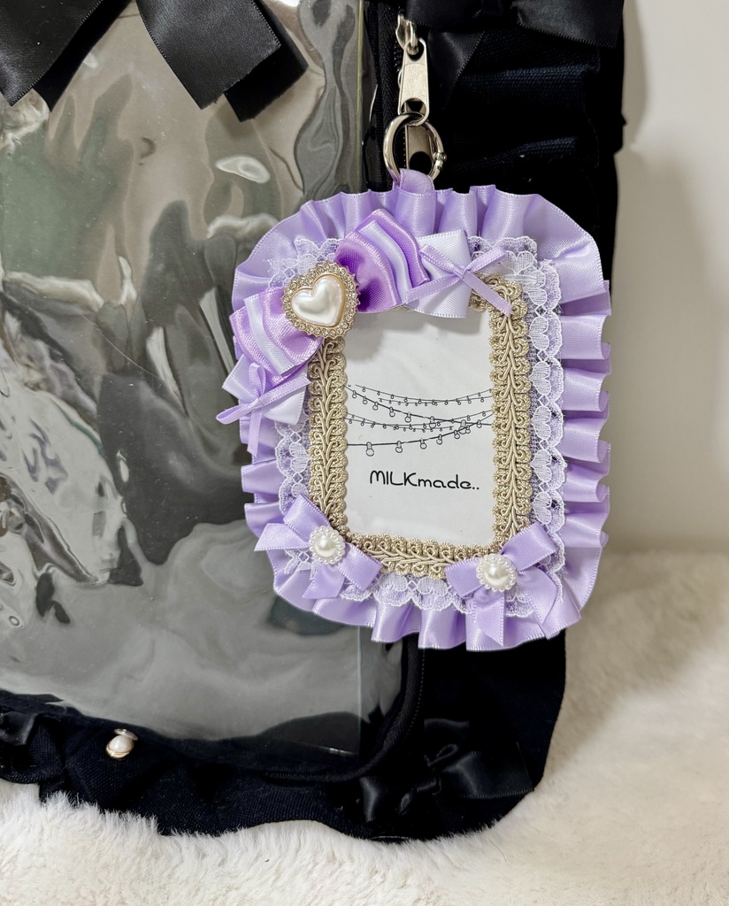 硬質ケース チェキホルダー パープル 推し活