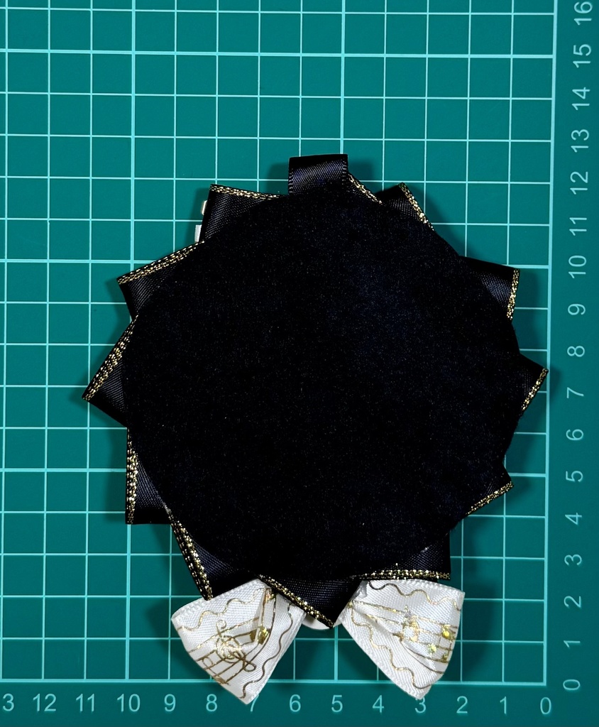 ロゼット ホワイト ブラック 音符 推し活