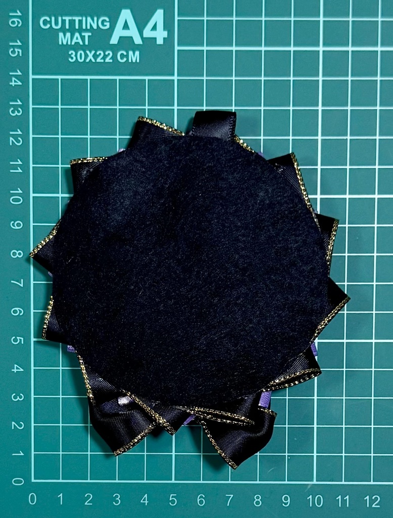 ロゼット 痛バッグ パープル ブラック レース 推し活