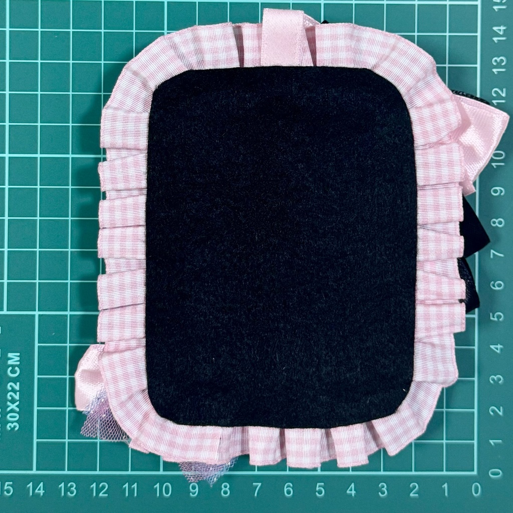 硬質ケースデコ ピンク リボン 推し活