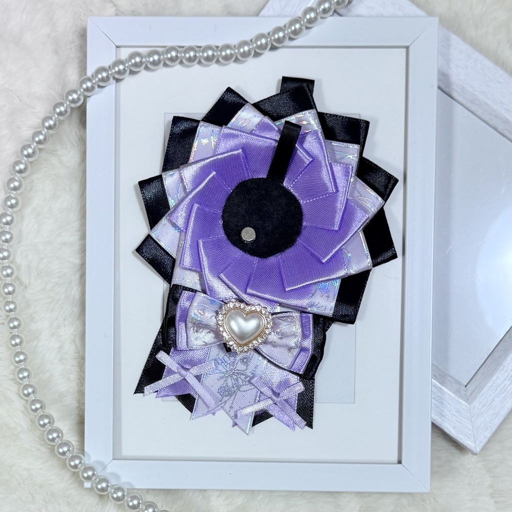 ロゼット 痛ロゼット パープル ホログラム 推し活