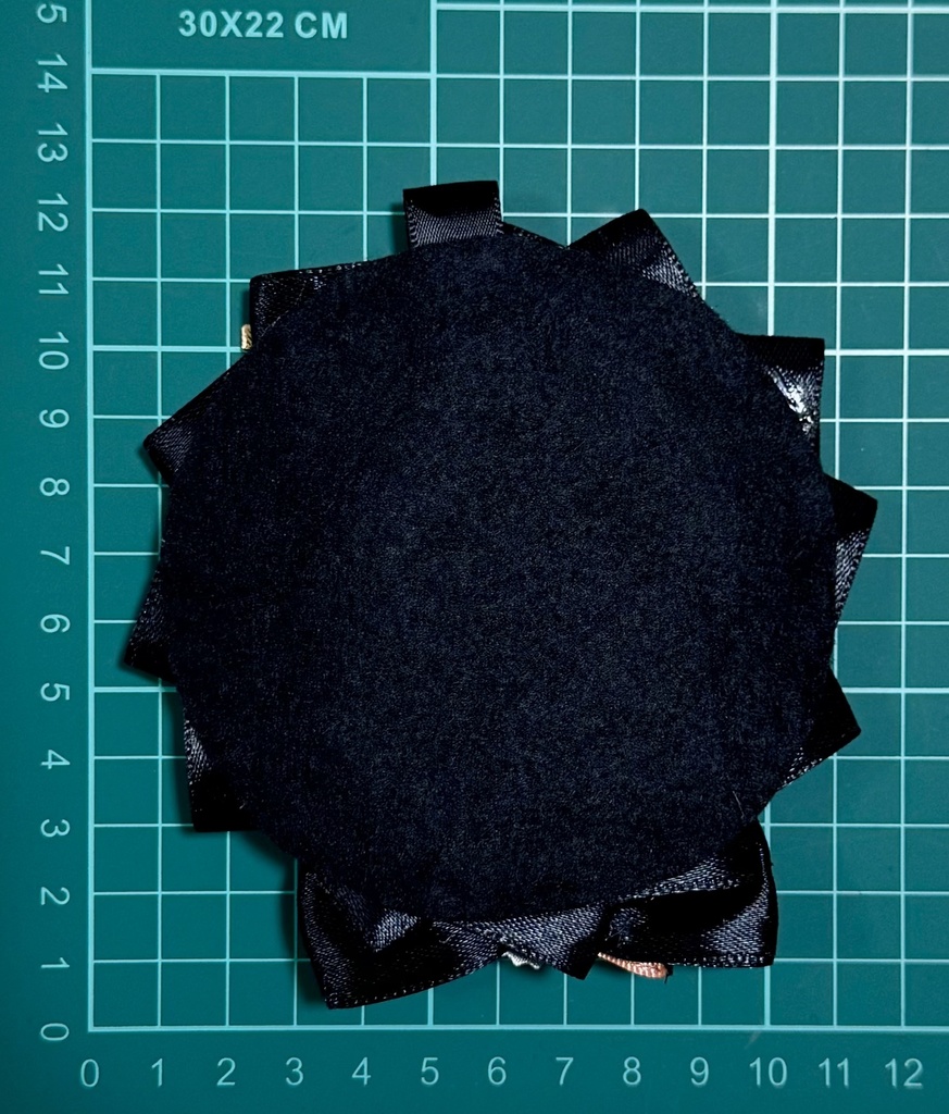 ロゼット 痛バッグ オレンジ ブラック レース 推し活