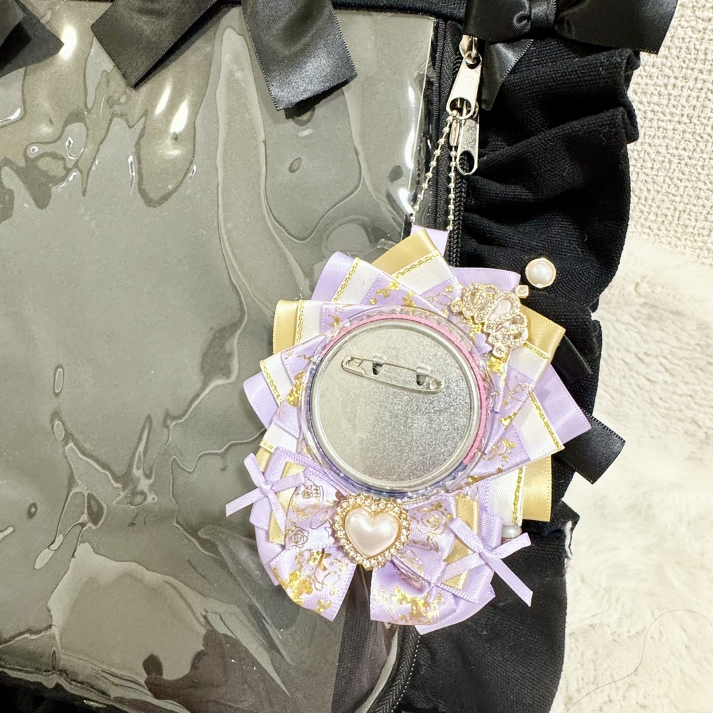 ♡春の推し活♡ロゼット レースデコ キーホルダー