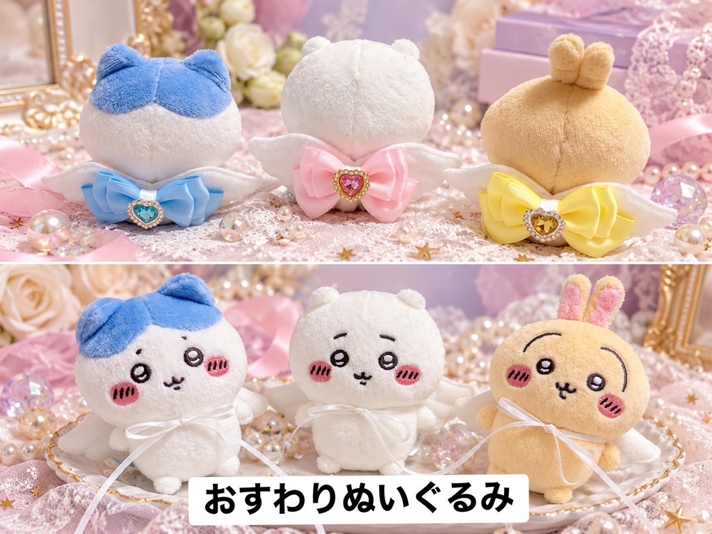 【10cmぬい向け】໒꒱堕天使の羽໒꒱ |ぬいぐるみ用アクセサリー ホントにかわいい!!
