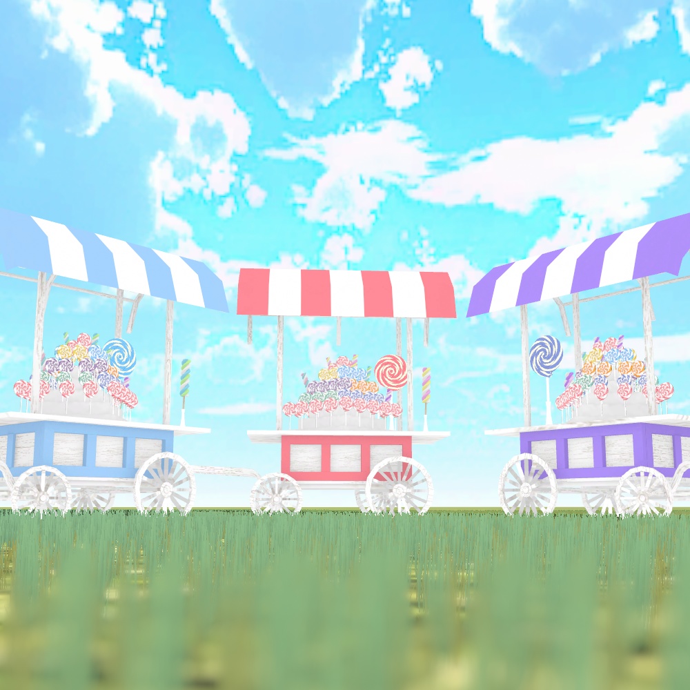 キャンディワゴン【3Dモデル】