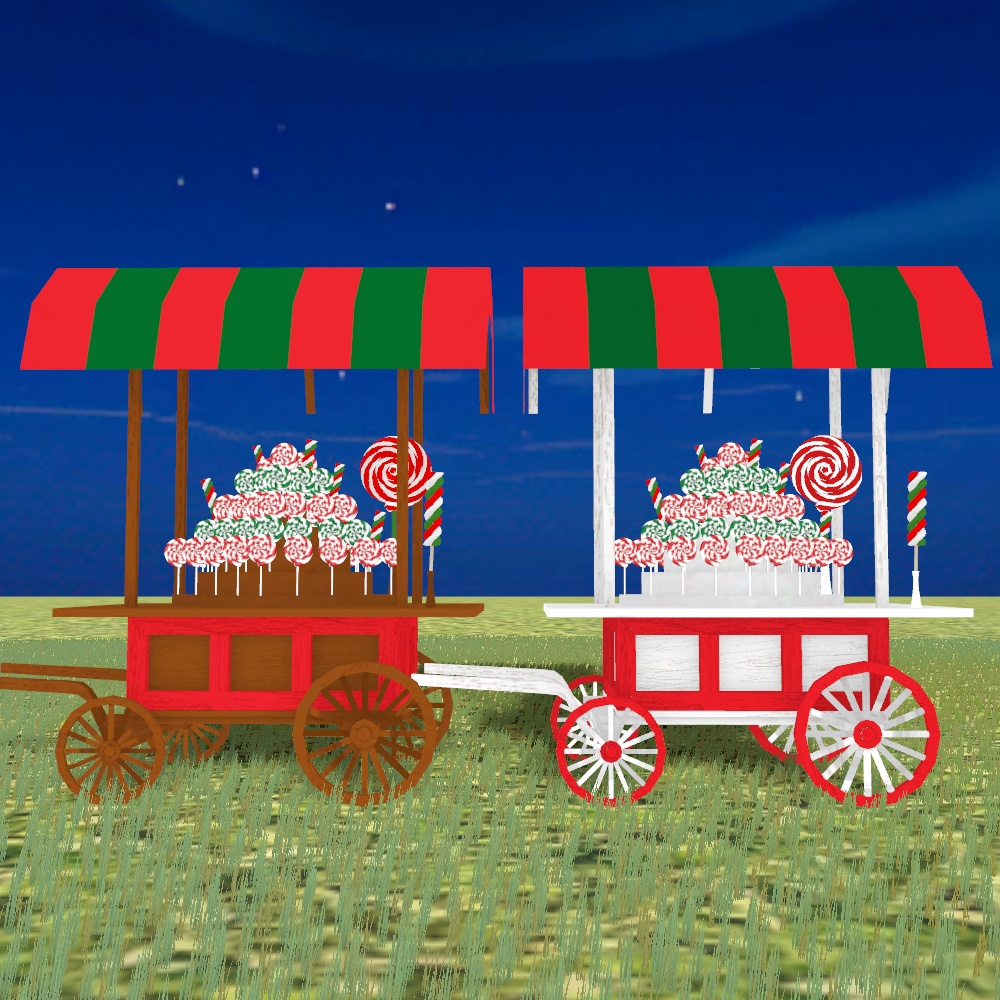 キャンディワゴン【3Dモデル】