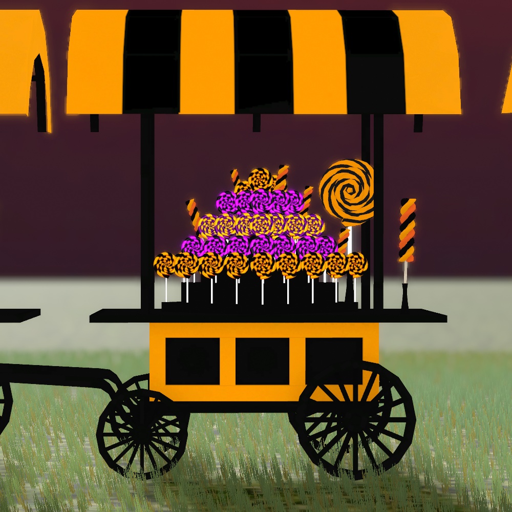 キャンディワゴン【3Dモデル】