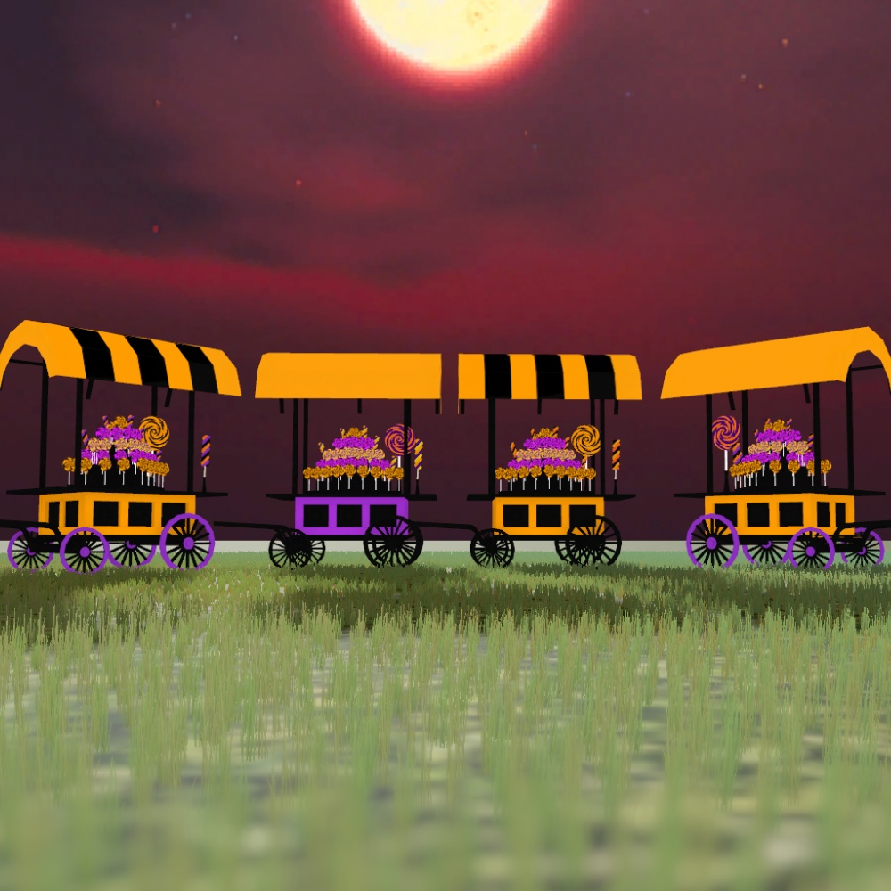 キャンディワゴン【3Dモデル】