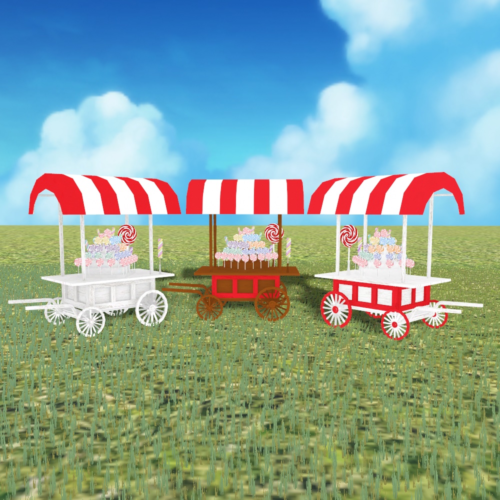 キャンディワゴン【3Dモデル】