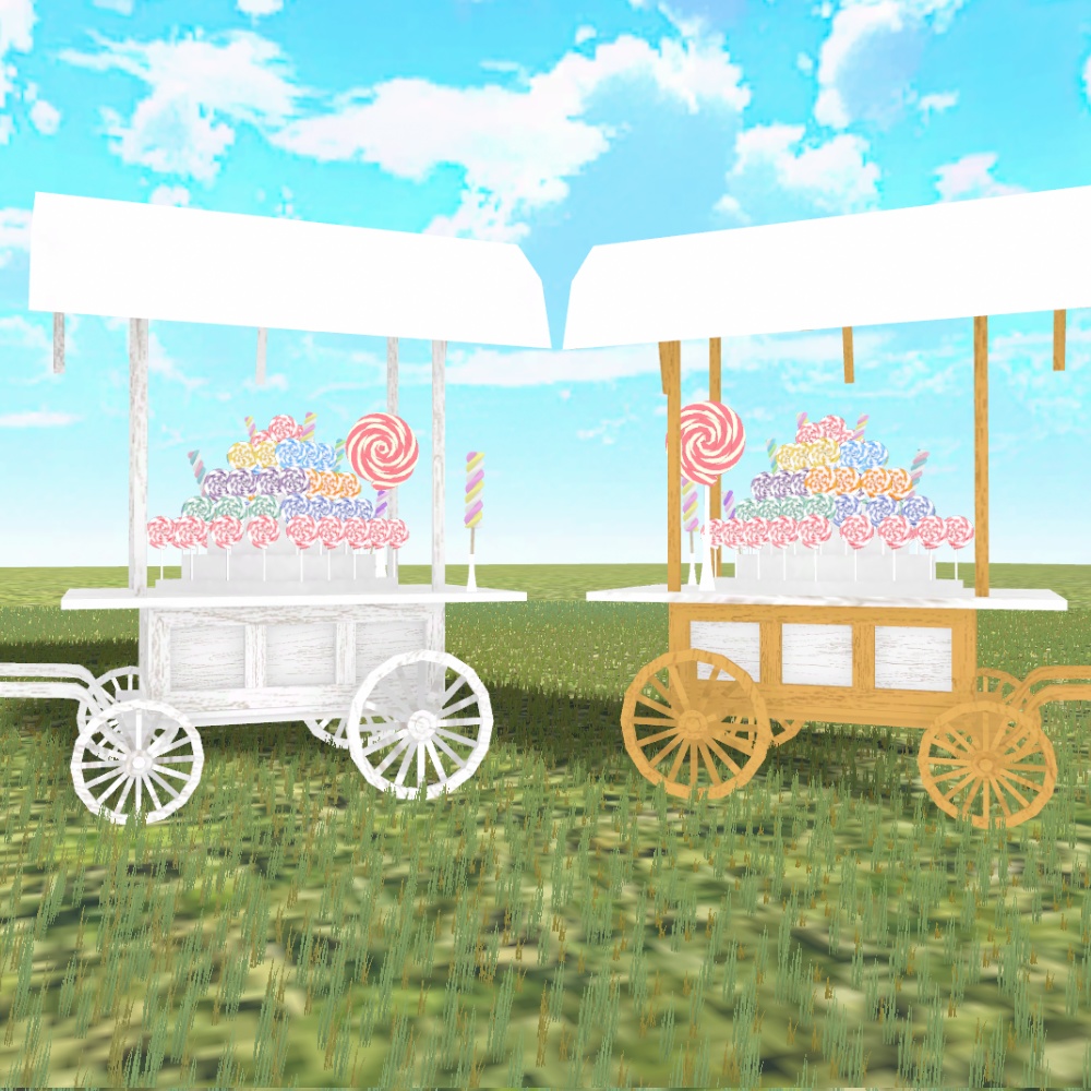 キャンディワゴン【3Dモデル】