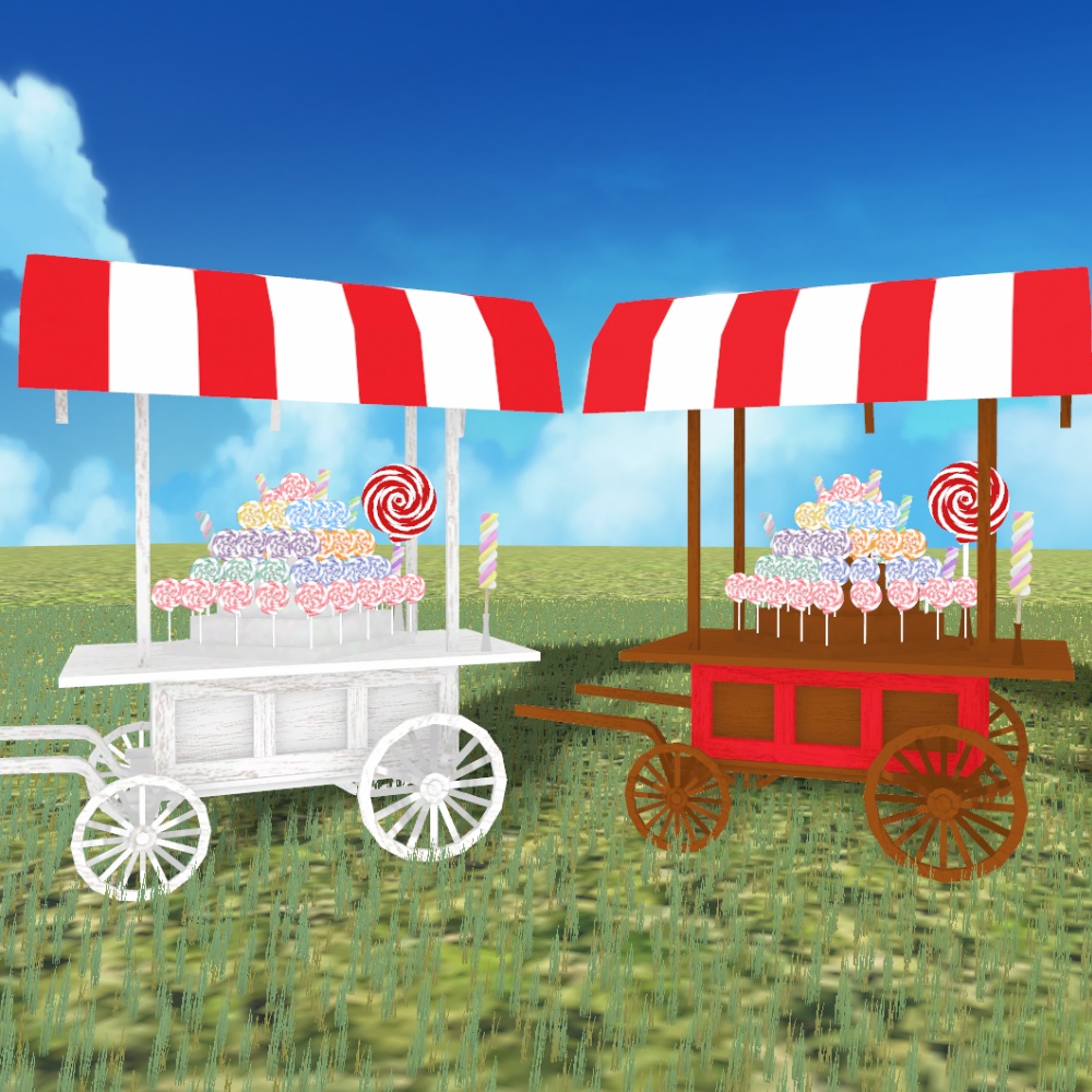 キャンディワゴン【3Dモデル】
