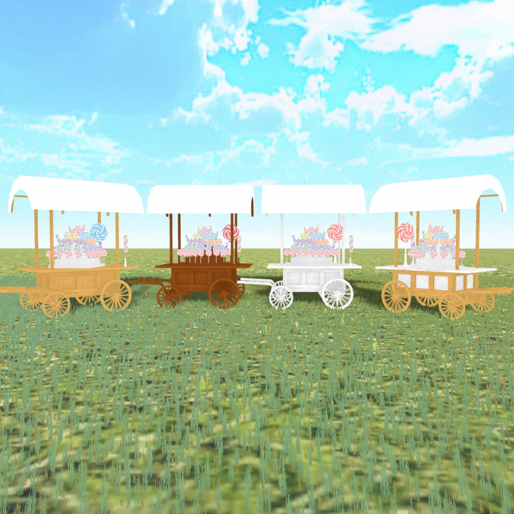 キャンディワゴン【3Dモデル】