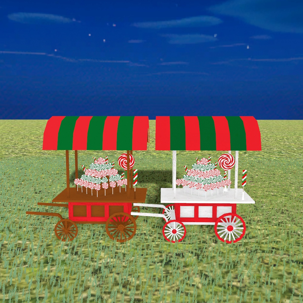 キャンディワゴン【3Dモデル】