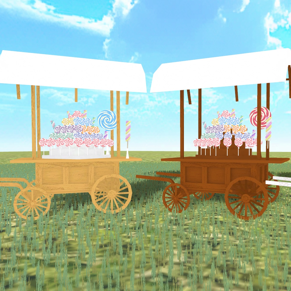 キャンディワゴン【3Dモデル】