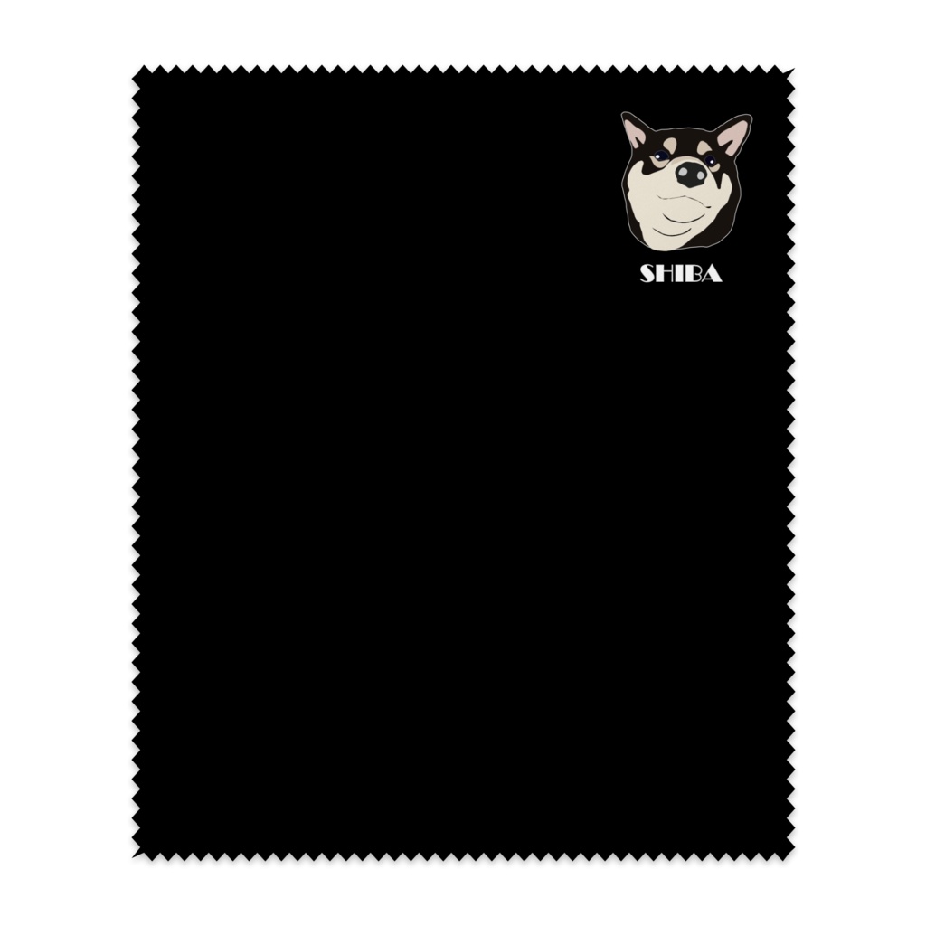 ムフフの黒柴めがねふき ワンポイント ちくわ商店 Booth ムフフの黒柴めがねふき ワンポイント ちくわ商店 Booth