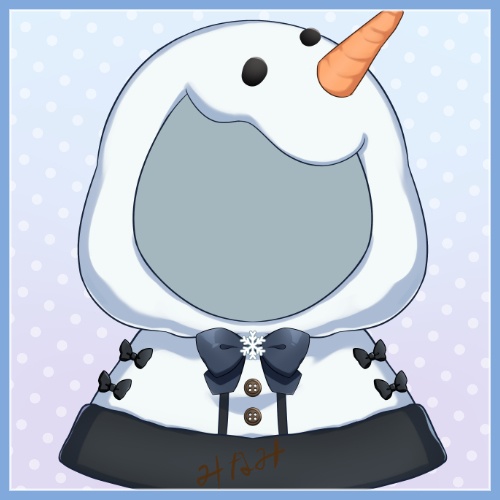 【VTS対応】⛄雪だるまずきんCM2022🎄【Vtuber用アイテム】