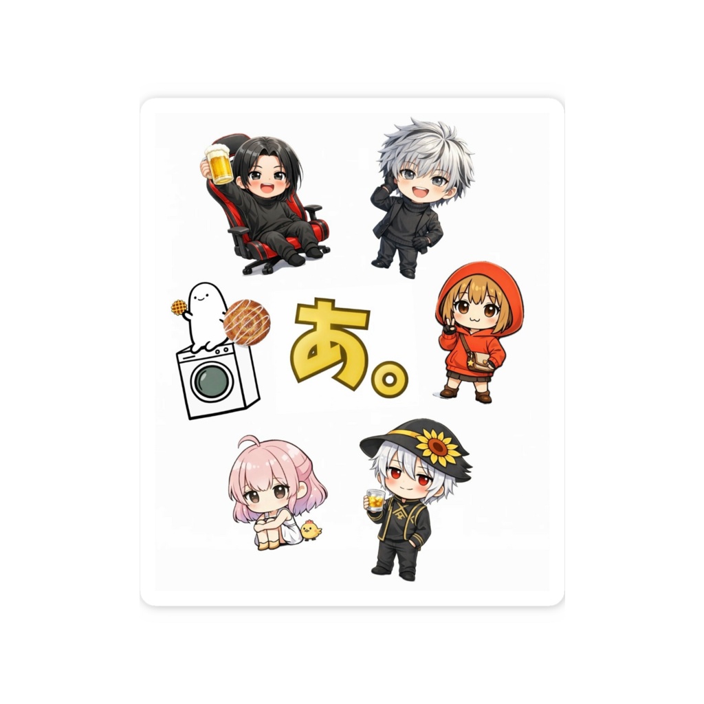アラサーズ(ミニキャラ集合) ステッカー