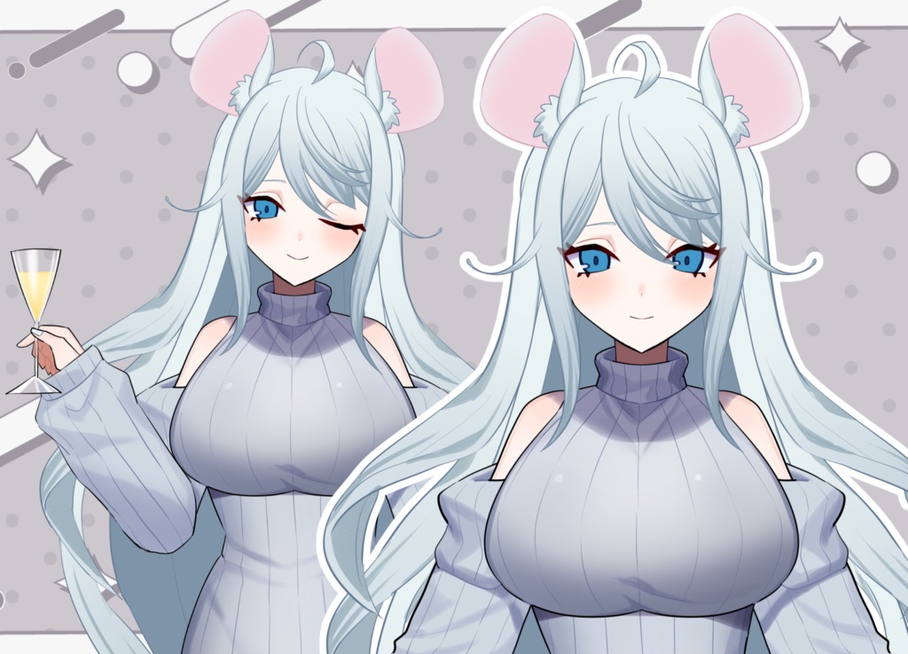 【汎用モデル】ネズミお姉さん