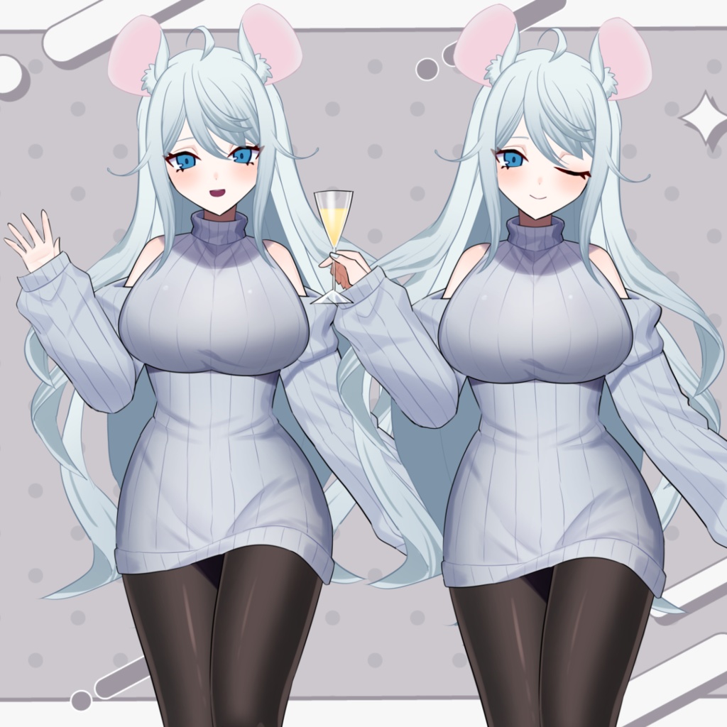 【汎用モデル】ネズミお姉さん