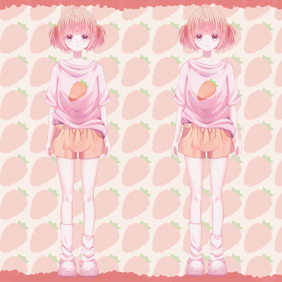 【汎用】パジャマの女の子