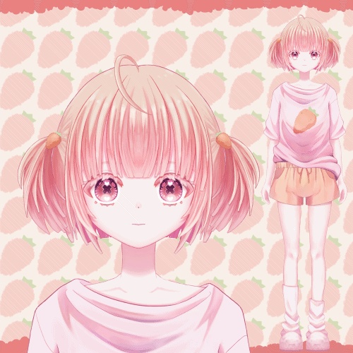 【汎用】パジャマの女の子