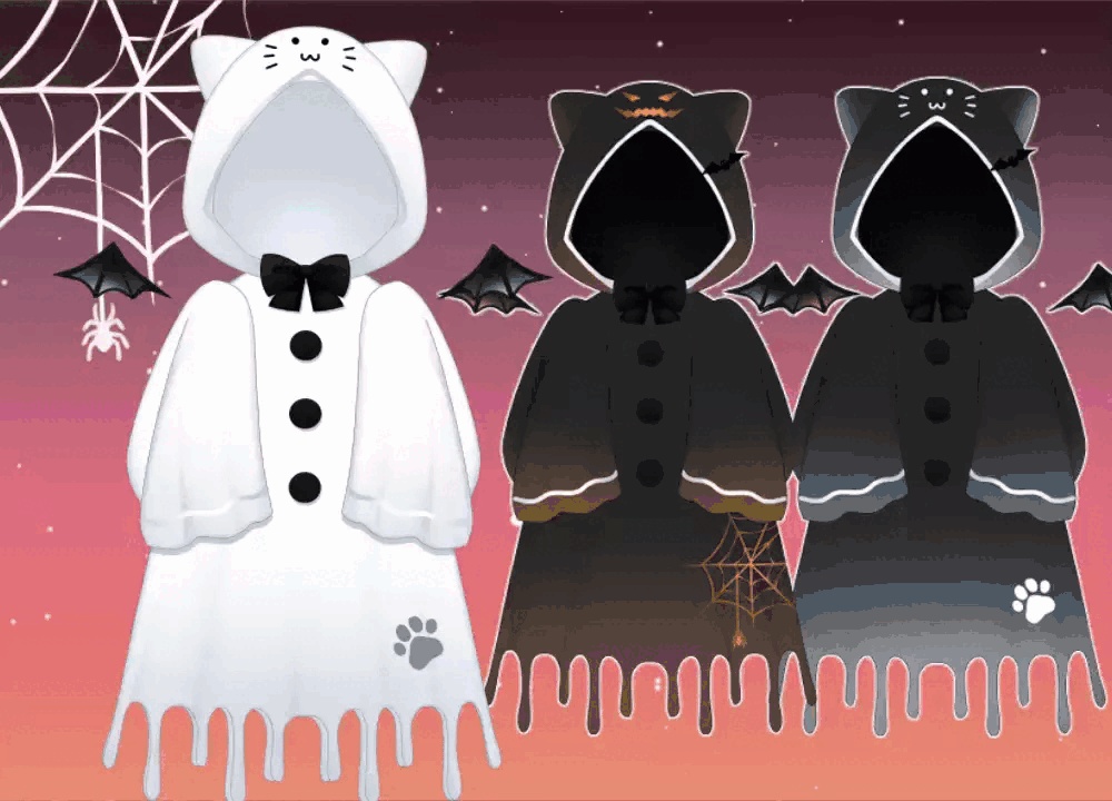 【汎用アイテム】おばけポンチョ【サイズ調整可】