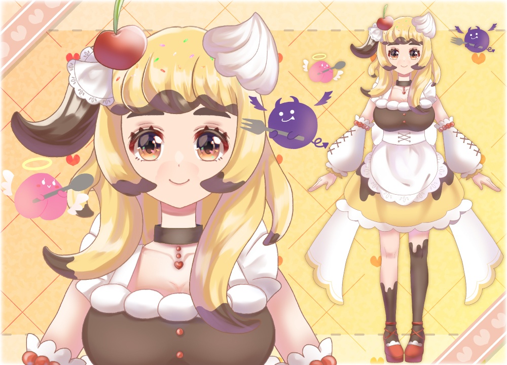 【汎用】プリンアラモードちゃん