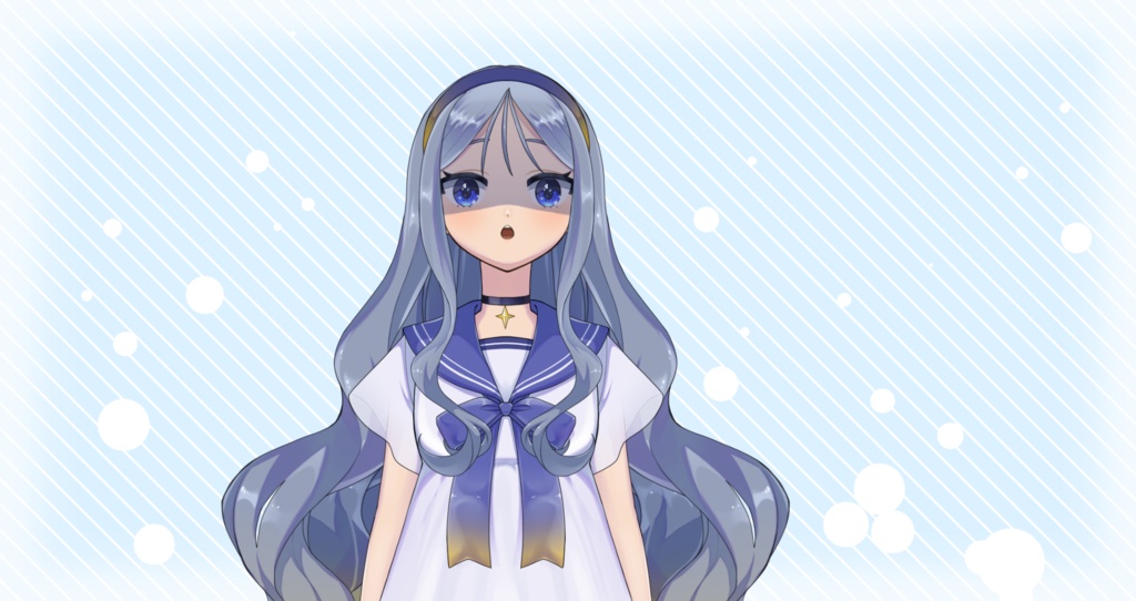 【汎用】セーラーワンピースの女の子