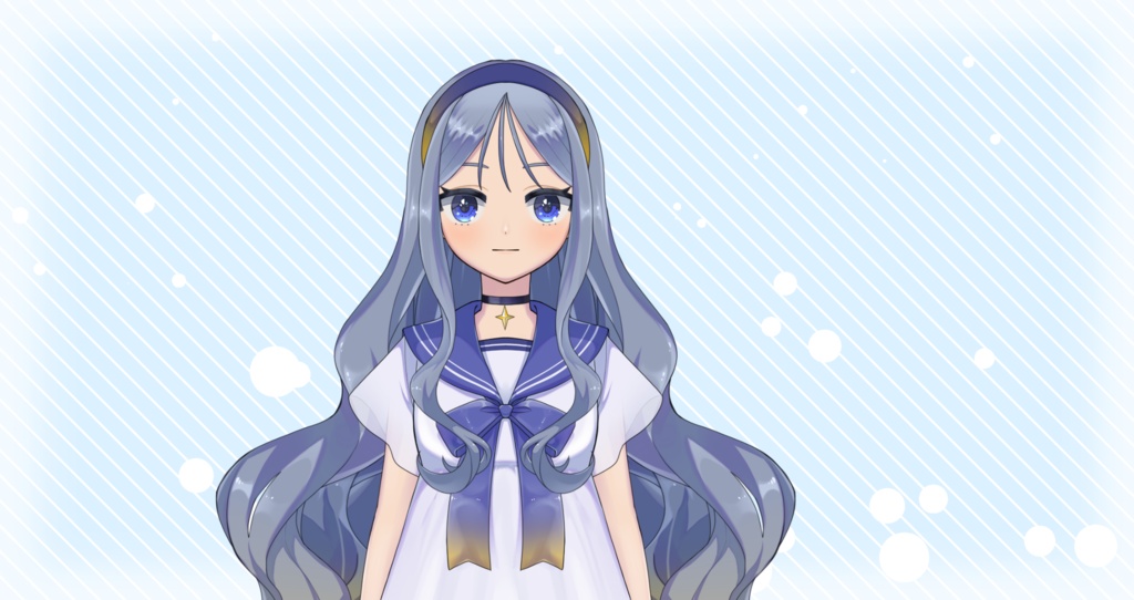 【汎用】セーラーワンピースの女の子