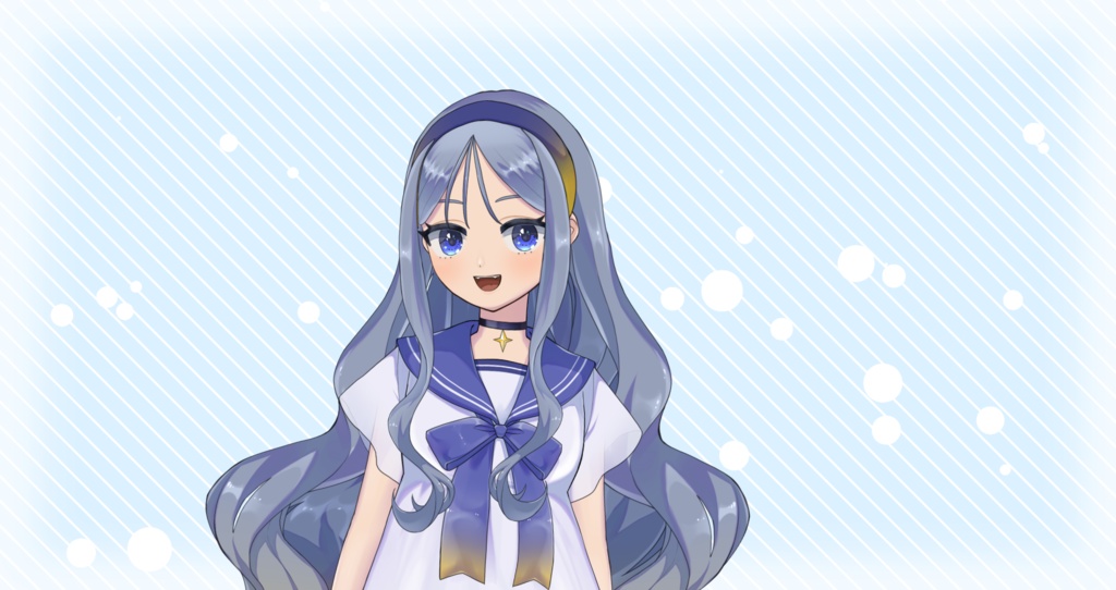 【汎用】セーラーワンピースの女の子