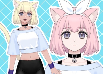 【カスタム汎用】スポーティ猫娘