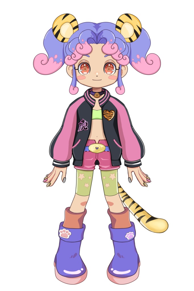 【汎用モデル】トラ女の子