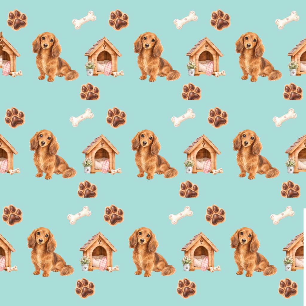 わんこと暮らすシーン|Dog Life デジタルペーパー 4枚セット