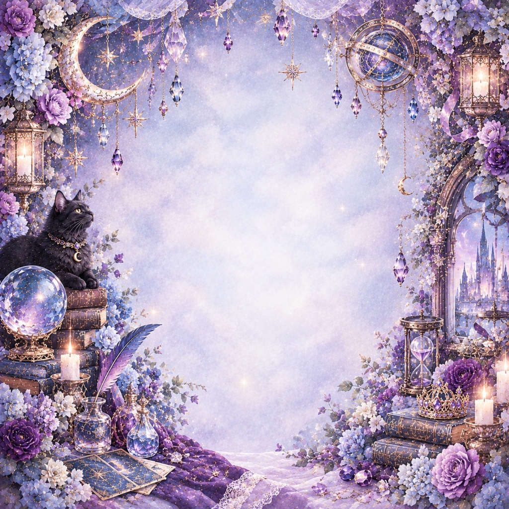 Moonlight Collection|幻想的な月と星のデジタルペーパー 10枚セット